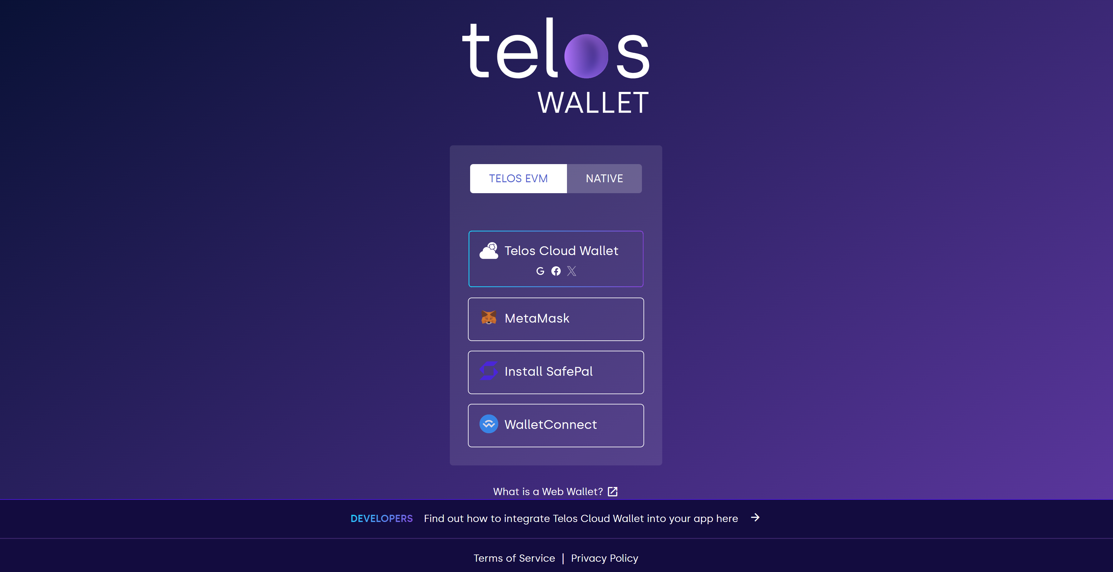 Web Wallet